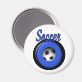 Fußball Magnet (Vorderseite/Rückseite)