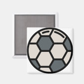 Fußball Magnet (Vorderseite/Rückseite)