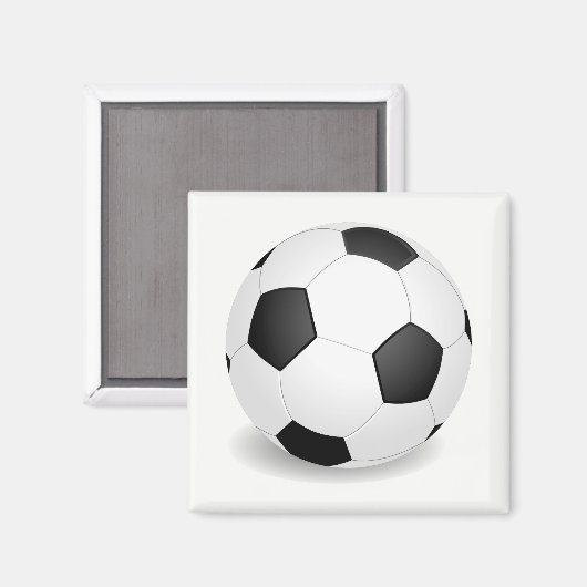 Fußball Magnet (Vorderseite/Rückseite)