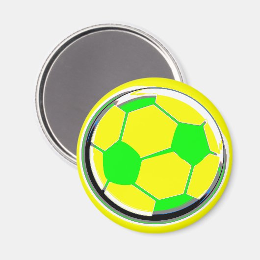 Fußball Magnet (Vorderseite/Rückseite)