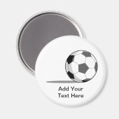 Fußball Magnet (Vorderseite/Rückseite)