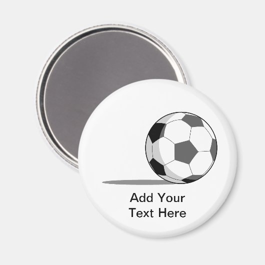 Fußball Magnet (Vorderseite/Rückseite)