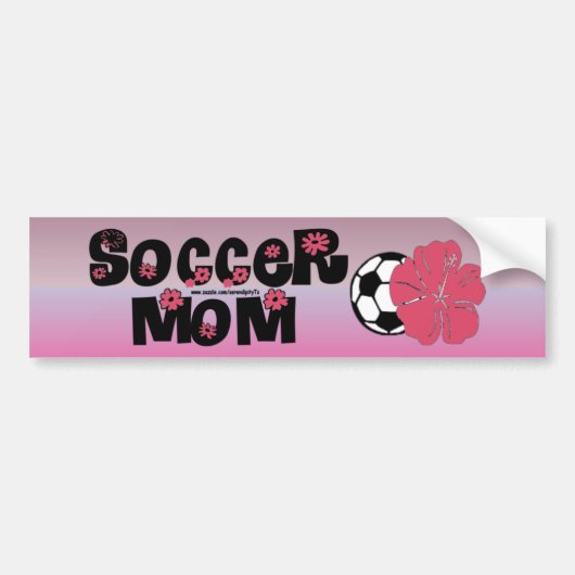 Fußball-Mama Autoaufkleber (Vorne)