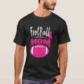 Fußball Mama Brustkrebs Bewusstsein Pink Ribbon L T-Shirt (Vorderseite)
