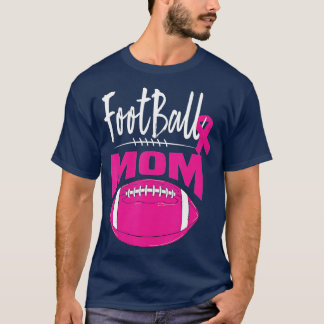 Fußball Mama Brustkrebs Bewusstsein Pink Ribbon L T-Shirt