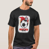 Fußball-Mama Bun Ball Mother's Day 2022 Fußball-Ma T-Shirt (Vorderseite)