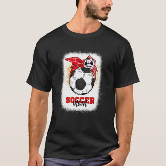 Fußball-Mama Bun Ball Mother's Day 2022 Fußball-Ma T-Shirt (Vorderseite)