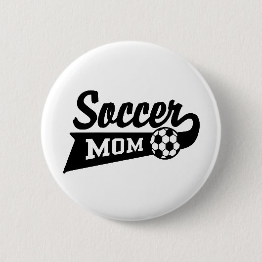 Fußball-Mama Button (Vorderseite)