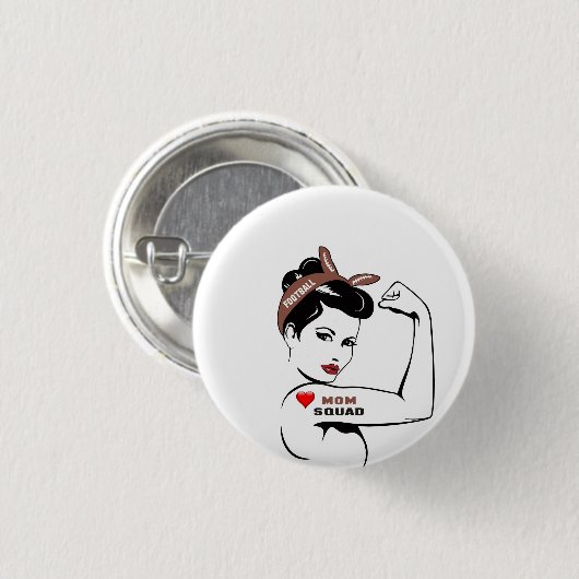 Fußball-Mama Button (Vorne & Hinten)