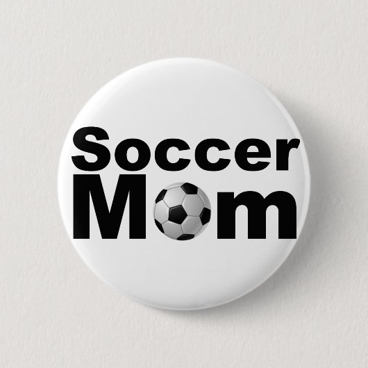 Fußball-Mama Button (Vorderseite)