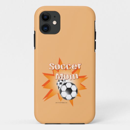 Fußball-Mama Case-Mate iPhone Hülle (Rückseite)