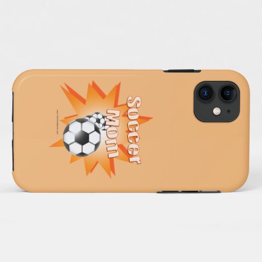 Fußball-Mama Case-Mate iPhone Hülle (Rückseite (Horizontal))