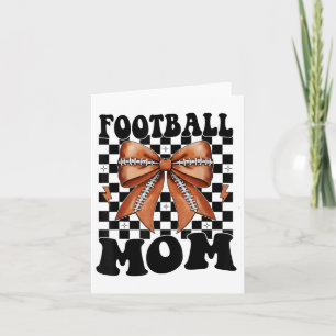 Fußball Mama Coquette Football Bow Muttertag für Karte