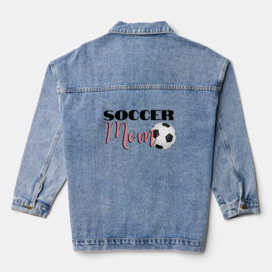 Fußball-Mama Denim Jean Jacket Jeansjacke (Rückseite)