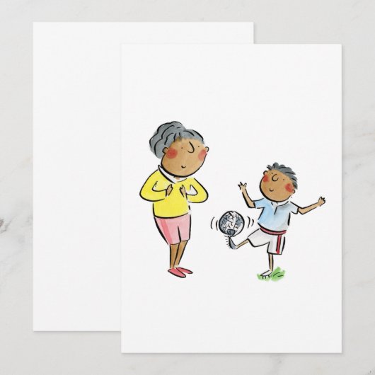 Fußball-Mama Einladung (Vorne/Hinten)