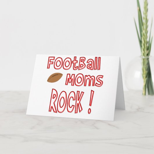 Fußball-Mama-Felsen! (Rot) Feiertagskarte (Vorderseite)