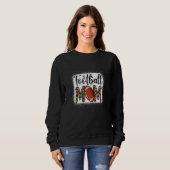 Fußball-Mama Fußball Fans Leopard für Moth Sweatshirt (Vorne ganz)