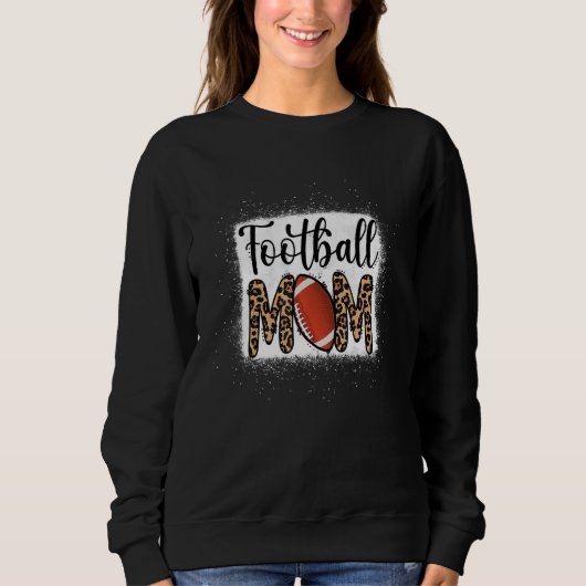 Fußball-Mama Fußball Fans Leopard für Moth Sweatshirt (Vorderseite)