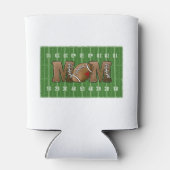 Fußball Mama Fußball-Feld Herz Dosenkühler (Rückseite)