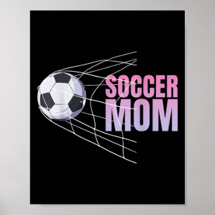 Fußball-Mama-Fußball-Sport Fußballspieler Fußballs Poster
