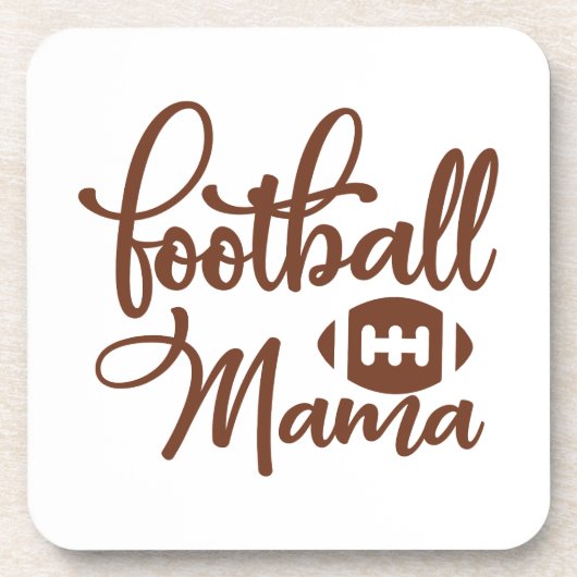 Fußball-Mama Getränkeuntersetzer (Vorderseite)