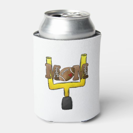 Fußball Mama Goal Post Dosenkühler (Kanne Vorderseite)