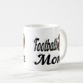 Fußball-Mama Halbtext Kaffeemaschine Tasse (VorderseiteRechts)