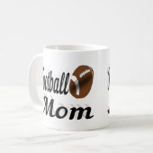 Fußball-Mama Halbtext Kaffeemaschine Tasse (Vorderseite Links)