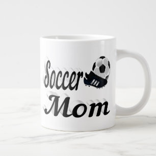 Fußball-Mama Halbtext Riesenkaffee Tasse