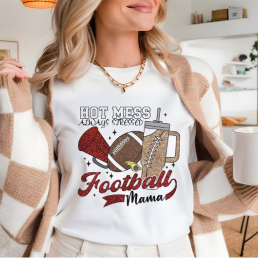 Fußball-Mama heiße Schlamassel Niedlich Gameday Sweatshirt