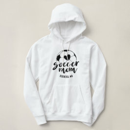 Fußball-Mama Herzball Personalisierter Name und Nu Hoodie