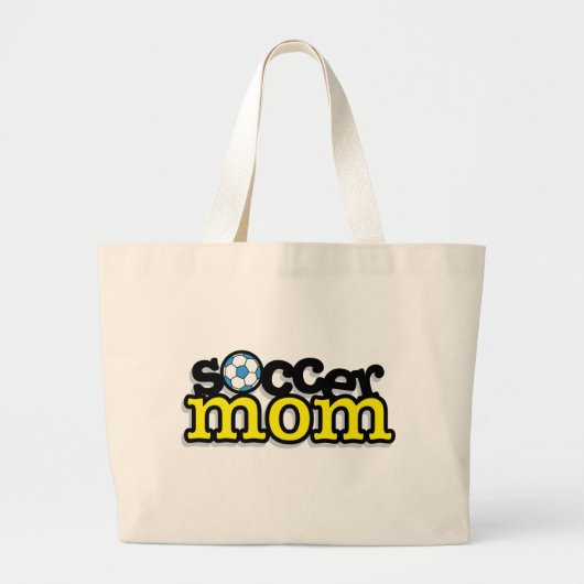 Fußball-Mama Jumbo Stoffbeutel (Vorne)