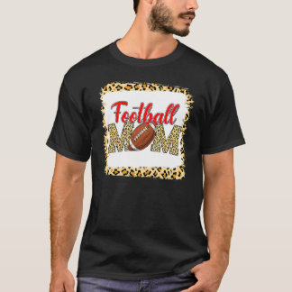 Fußball Mama Leopard Sport Ball Mama Muttertag T-Shirt
