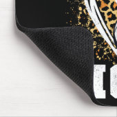 Fußball-Mama-Leoparden-Herz Mousepad (Ecke)