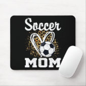 Fußball-Mama-Leoparden-Herz Mousepad (Mit Mouse)