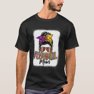 Fußball Mama Lila und Gold T-Shirt