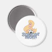 Fußball-Mama Magnet (Vorderseite/Rückseite)