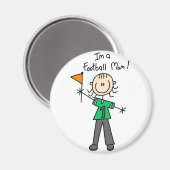 Fußball-Mama-Magnet Magnet (Vorderseite/Rückseite)