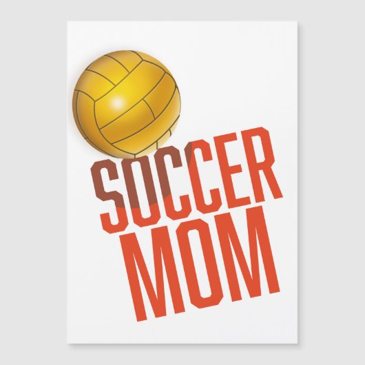 Fußball-Mama Magnetkarte (Vorderseite)