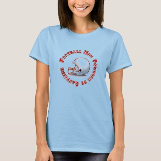 Fußball-Mama mit Caffine T-Shirt (Vorderseite)