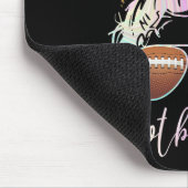 Fußball-Mama mit Leopard-Printmedien und Messing B Mousepad (Ecke)