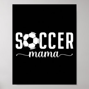 Fußball Mama Mutter Fußballspielerin Mami Frauen Poster