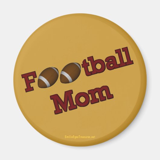 Fußball-Mama Niedlich Magnet (Vorne)