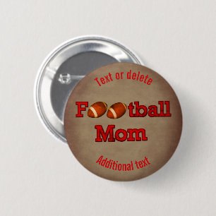 Fußball-Mama Niedlich Personalisiert Button