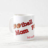 Fußball-Mama Niedlich Personalisiert Kaffeetasse (Vorderseite Links)