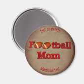 Fußball-Mama Niedlich Personalisiert Magnet (Vorderseite/Rückseite)