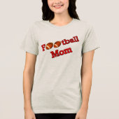 Fußball-Mama Niedlich Tri-Blend Shirt (Vorderseite)