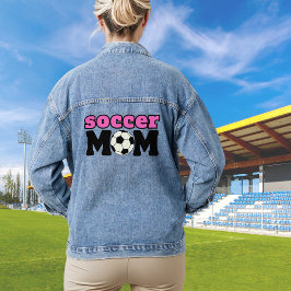 Fußball-Mama nur eine Mama, aber besser Jeansjacke