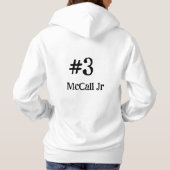 Fußball Mama Personalisiert Hoodies (Rückseite)