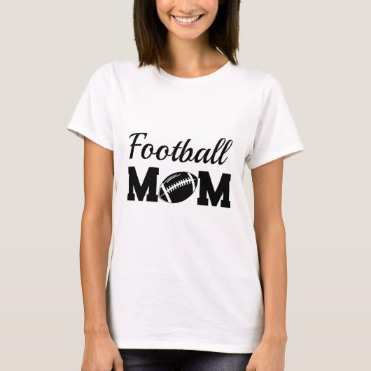 Fußball-Mama Personalisiert Muttertag T-Shirt (Vorderseite)